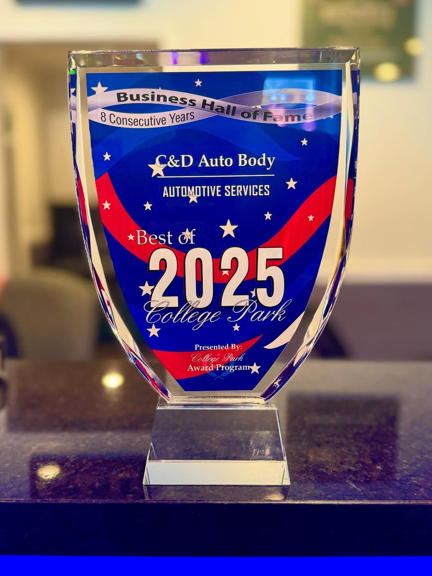 C&D Autobody award and certification - image 1